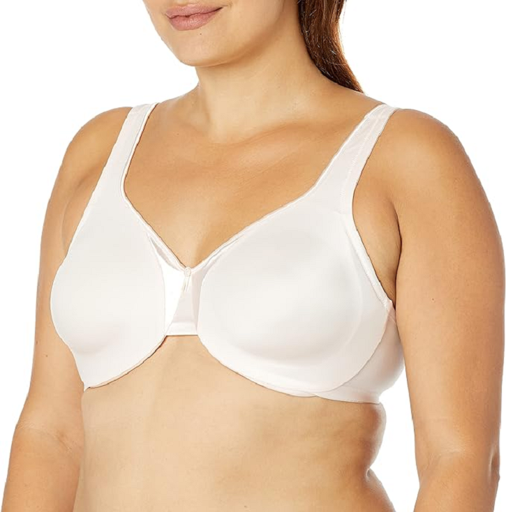 NEW Size 38D Women's Warners 35002a Plus Size Signature Cushioned Support  and Comfort Underwire Unlined Full-Coverage Bra - Rosewater / BidClub