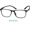 NEW ZENNI Square Glasses 2024621,BLACK