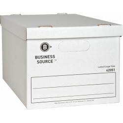 NEW 1 PC Business Source 42051 Storage File Boxes Ltr/Legal 350 lb 12-Inch x15-Inch x10-Inch