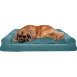 NEW Furhaven XXL Orthopedic Dog Bed Plush & Suede Sofa-Style w/Removable Washable Cover - Deep Pool, Jumbo Plus (XX-Large)