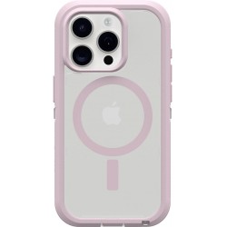 NEW OtterBox iPhone 15 Pro (Only) Defender Series XT Clear Case - MOUNTAIN FROST (Clear), Screenless, Rugged , Snaps to MagSafe, Lanyard Attachment