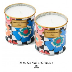NEW MacKenzie-Childs Dolce Vita Small Citronella Candles (set of 2)