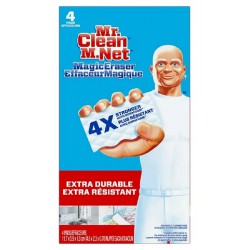 NEW Mr. Clean Magic Eraser Extra Durable, Cleaning Pads with Durafoam, 4 Count