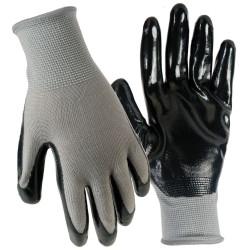 NEW ONE SIZE Firm Grip Nitrile Coated Work Gloves