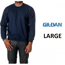 NEW MENS LARGE Gildan Heavy Blend Crewneck Sweatshirt - Large - Navy