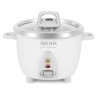 NEW Aroma ARC-753SG 3-Cup Uncooked, 6-Cup Cooked, Simply Stainless Rice Cooker, White
