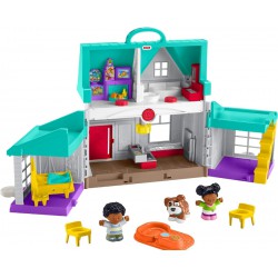 NEW Fisher-Price Little People Toddler Playhouse Big Helpers Home Electronic Playset with Figures & Accessories for Ages 1+ Years