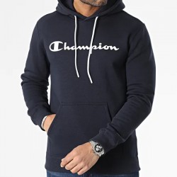 NEW LARGE CHAMPION NAVY HOODED SWEATSHIRT