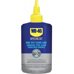NEW WD-40 Specialist Bike | Wet Chain Lubricant, 118ml | Formulated to Provide a Durable Coating for Wet, Muddy and Extreme Conditions - Single Bottle
