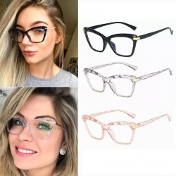 NEW 3/PACK Women Cat Eye Clear Glasses Frames Crystal Eyeglasses Optical Computer Eyewear