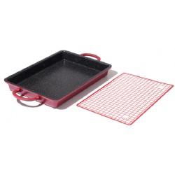 NEW Curtis Stone 2-In-1 Baker/Griddle Pan - RED