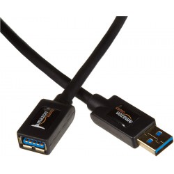 NEW Amazon Basics USB 3.0 Extension Cable - A-Male to A-Female Adapter Cord - 6.5 Feet (2 Meters)