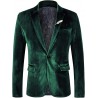 NEW XXL WEEN CHARM Men's Slim Fit Velvet Blazer Tuxedo Dinner Suit Jacket Sport Coat