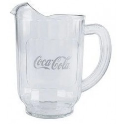 New (1) NEW Coke Coca Cola Restaurant Clear Plastic 60 oz. Serving Pitcher
