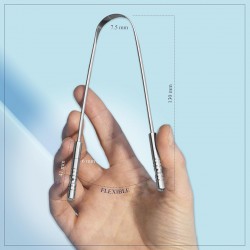NEW MasterMedi Tongue Scraper with Case Easy to Use Tongue Scraper for Adults, Tongue Cleaner for Oral Care & Hygiene (Single Pack (with Travel Case))