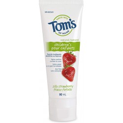 NEW EXP: SEPT/2024 - Tom's of Maine Children's Silly Strawberry Natural Fluoride Toothpaste, 90 mL