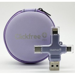 NEW Clickfree Pro 128GB Universal Document and Media Storage Device with Case