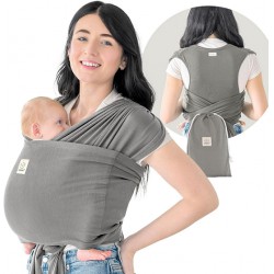 NEW KeaBabies Baby Wraps Carrier, D-Lite Baby Wrap - Easy-Wearing, Adjustable Baby Sling Carrier, Baby Carrier Newborn to Toddler, Infant Baby Carrier Wrap Holder, Ring Sling Baby Carrier (Graphite)