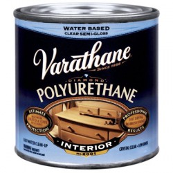 NEW 236ML Clear Varathane Semi-Gloss Ultimate Crystal Clear Polyurethane Water-Based-200161H Half Pint