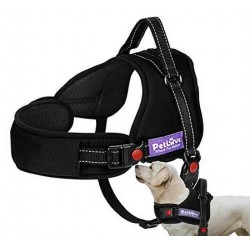 NEW MEDIUM PetLove Dog Harness, Adjustable Soft Leash Padded No Pull Dog Harness for Small Medium Large Dogs, Black