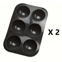 NEW 2/PACK Half Circle Silicone Mold