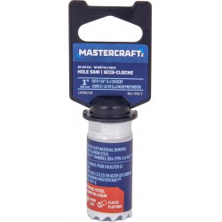 NEW 1 Mastercraft Bi-Metal Hole Saw for Metal, Wood & Plastic