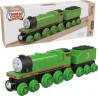 NEW Thomas & Friends Wooden Railway Toy Train Henry Push-Along Wood Engine & Coal Car for Toddlers & Preschool Kids Ages 2+ Years