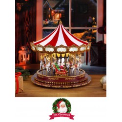 NEW Mr. Christmas Deluxe Christmas Carousel