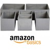 NEW Amazon Basics Cloth Drawer Storage Organizer Boxes, Set of 6