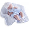NEW JC Toys La Newborn Real BOY Baby Doll (Realistic 17 Anatomically Correct), Blue