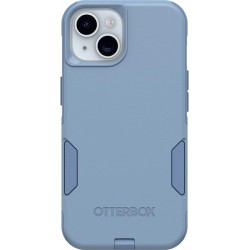 NEW OtterBox iPhone 15, iPhone 14, and iPhone 13 Commuter Series Case - CRISP DENIM (Blue), slim & tough, pocket-friendly, with port protection