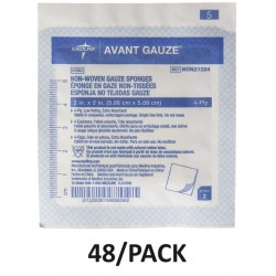 NEW (read notes) Avant 21715 Gauze, Sterile, 2” x 2” PACK OF 48 ONLY