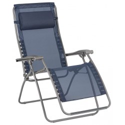 LIGHTLY USED Lafuma RSXA Clip XL Bayline Relaxation Steel Folding Patio Recliner Chair