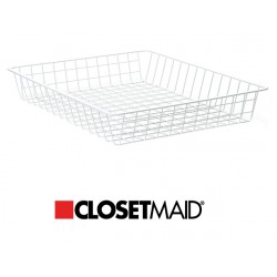 NEW ClosetMaid Single Drawer Wire Basket - Metal - White - 4-in H x 17-in W x 21-in D