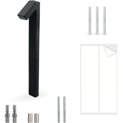 NEW HASWARE Floating House Number Sign 5 inch (12 cm) Modern Door Numbers Signage Plaque Street Home Address Numerals (Black, 1)