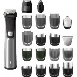 NEW Philips Multigroom Series 7000, Cordless Wet & Dry with 19 Trimming Accessories, DualCut Technology, Lithium-Ion and Storage Bag, MG7770/18