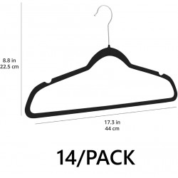NEW 14/PACK Amazon Basics Velvet Suit Hangers
