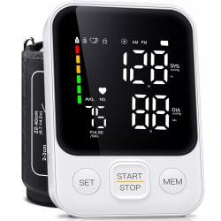NEW C02W Blood Pressure Machine for Home Use Automatic Blood Pressure Monitor with 2x120 Reading Memory