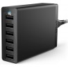 NEW USB Wall Charger, Anker 60W 6 Port USB Charging Station, PowerPort 6 Multi USB Charger for iPhone 11/XS/Max/XR/X/8/7/Plus, iPad Pro/Air 2/Mini/iPod, Galaxy S9/S8/S7/Edge/Plus, Note, LG, HTC, and More