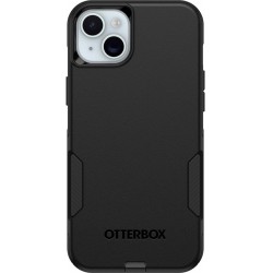 NEW OtterBox iPhone 15 Plus and iPhone 14 Plus Commuter Series Case - BLACK, slim & tough, pocket-friendly, with port protection (ships in polybag)
