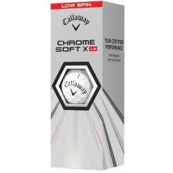 NEW 3/PACK Callaway Golf Chrome Soft X Low Spin Golf BallS