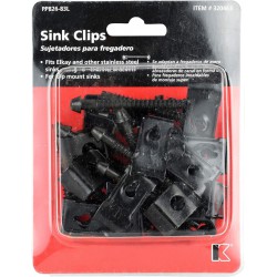 NEW 13/PACK Plumb Pak Stainless Steel Universal Design Sink Clips for Elkay Sinks