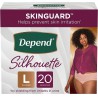 NEW Depend Silhouette Adult Incontinence Underwear for Women, Maximum Absorbency, Large, Pink, 20 Count