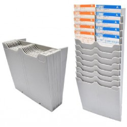 NEW Expandable Time Recorder Punch Card Slot Holder Rack Wall Hanging 20 Slot Punch Card Holder CR-20