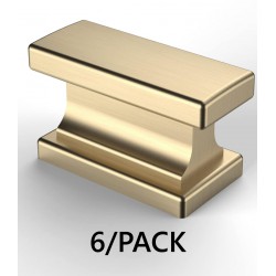 NEW Asidrama 6 Pack Brushed Brass Kitchen Cabinet Knobs Dresser Knobs Drawer Knobs Cabinet Hardware Zinc Knobs for Dresser Drawers