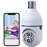 NEW PTZ 10X Hybrid Zoom 2MP Wireless Light Bulb Security Camera, 2.4GHz WiFi Security Camera Outdoor, Motion Detection, Color Night Vision, Sound & Light Alarm, Auto Tracking (SC11A)