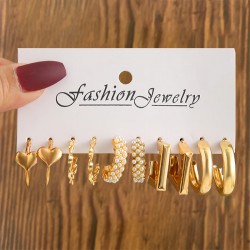 NEW Fashion Gold Color Hoop Earrings For Women