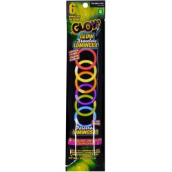 BRAND NEW Glow Bracelets 6PK (Assorted Colours)