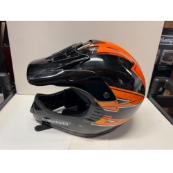HANDLED LARGE BOMBARDIER OFF-ROAD OR MOTORCROSS HELMET