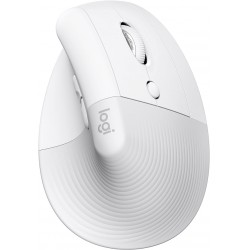 NEW Logitech Lift Vertical Ergonomic Mouse, Wireless, Bluetooth or Logi Bolt USB receiver, Quiet clicks, 4 buttons, compatible with Windows/macOS/iPadOS, Laptop, PC - Off White